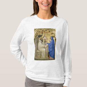 Camiseta La Virgen que aparece a St Bernard, detalle de a