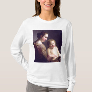 Camiseta La Virgen que enseña al niño Cristo a leer