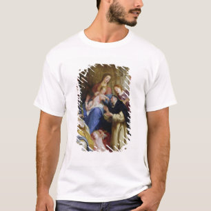 Camiseta La Virgen que ofrece el rosario