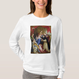 Camiseta La Virgen que ofrece el rosario