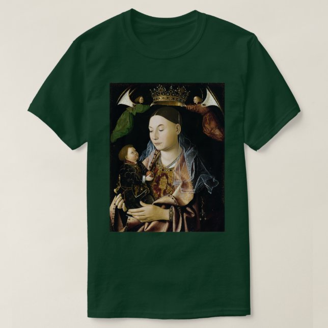 Camiseta La Virgen y el Niño de Antonello da Messina (Diseño del anverso)