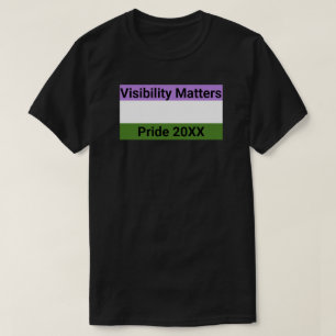 Camiseta La visibilidad importa la bandera del orgullo de g