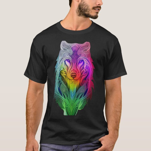 Camiseta La visión artística del Ilustracion Sigma Wolf (Anverso)