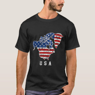 Camiseta La visión de Trump del mapa de Estados Unidos con 