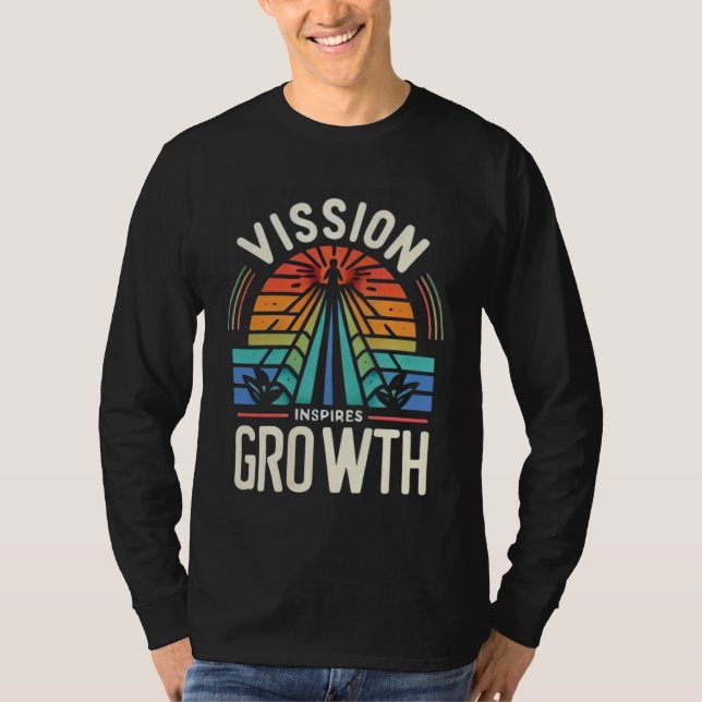 Camiseta La visión inspira crecimiento (Anverso)