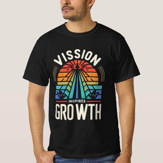 Camiseta La visión inspira crecimiento (Anverso)