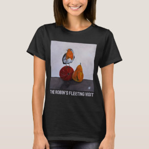 Camiseta La visita fugaz del petirrojo Pintura de Alfred Fo