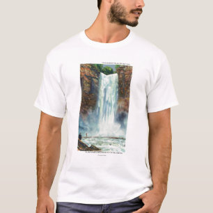 Camiseta La vista de Taughannock baja de la parte inferior