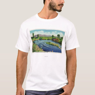 Camiseta La vista del río de Israel y del presidencial son