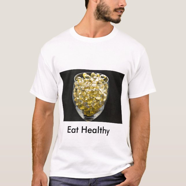 Camiseta La vitamina E, come sano (Anverso)