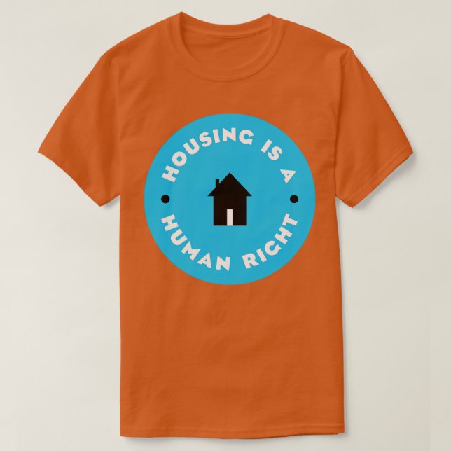 Camiseta La vivienda es un derecho humano v2 (Diseño del anverso)