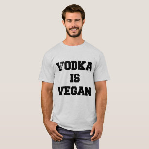 CAMISETA LA VODKA ES VEGANO