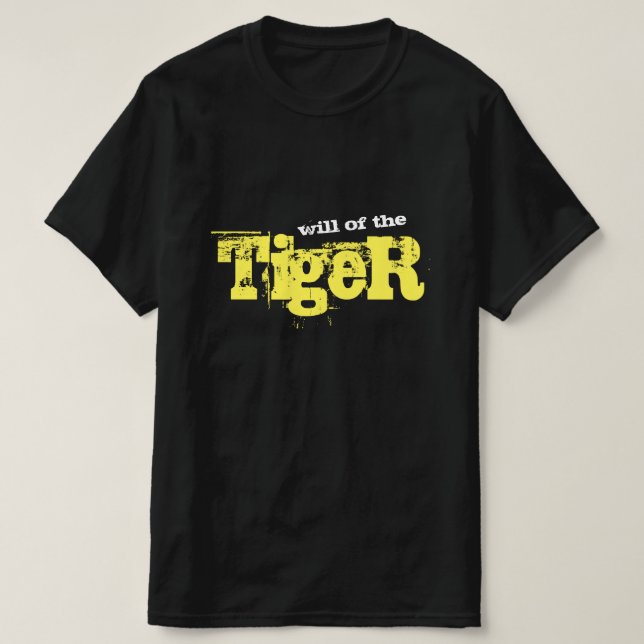 Camiseta La voluntad del tigre (Diseño del anverso)