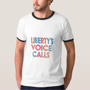 Camiseta La voz de la libertad llama al cantante