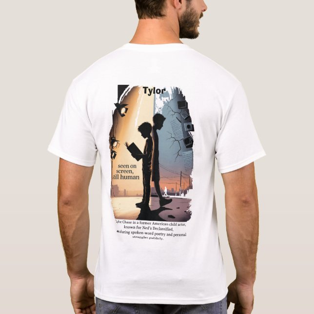 Camiseta La voz de la poesía de Tylor (Reverso)