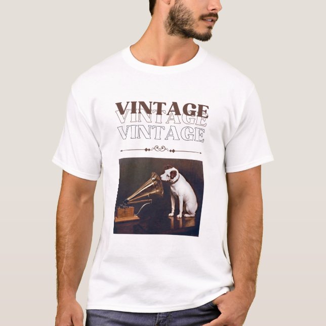 Camiseta La voz de su maestro, el viejo Nipper del RCA (Anverso)