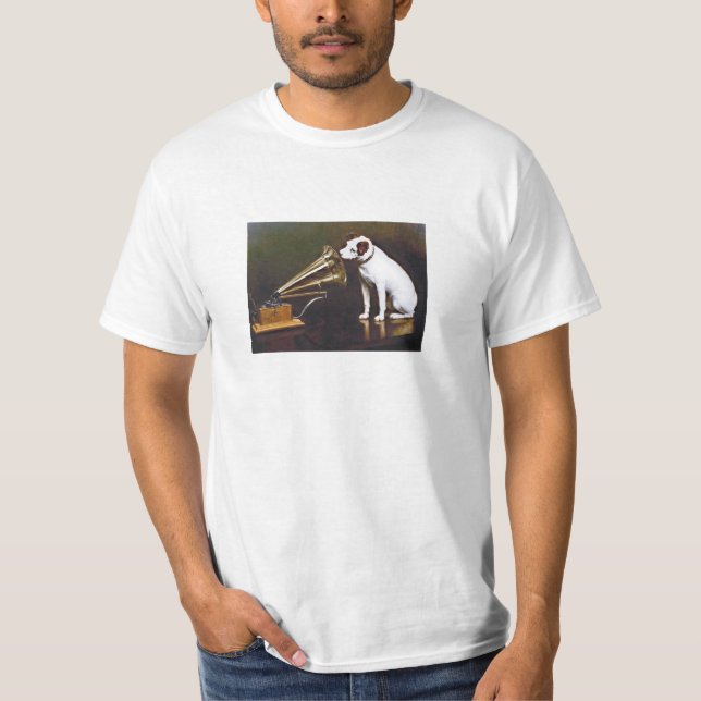 Camiseta La voz de su maestro Nipper The Dog (Anverso)