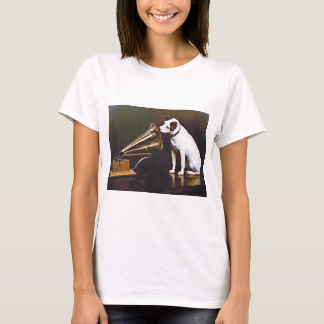 Camiseta La voz de su maestro Nipper The Dog (Anverso)