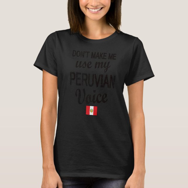 Camiseta La voz peruana Bandera del Perú (Anverso)