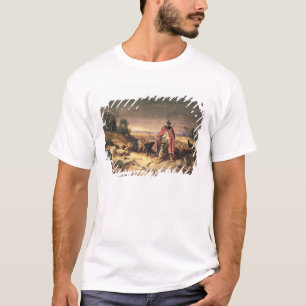 Camiseta La vuelta del pastor (pluma y tinta marrón, w/c y