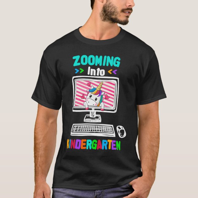 Camiseta La vuelta virtual a la escuela de Unicornio se va  (Anverso)