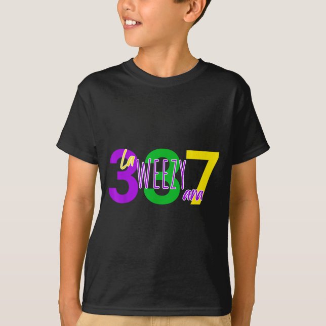 Camiseta La Weezy Ana Louisiana Mardi Gras 337 New Orleans  (Anverso)