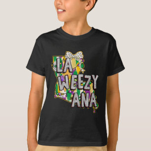 Camiseta La Weezy Ana Mardi Gras Louisiana Fat Tuesdays Lou