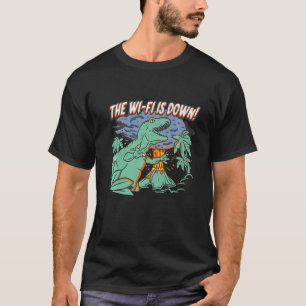 Camiseta La Wi-Fi es la caída de los hombres de dinosaurios