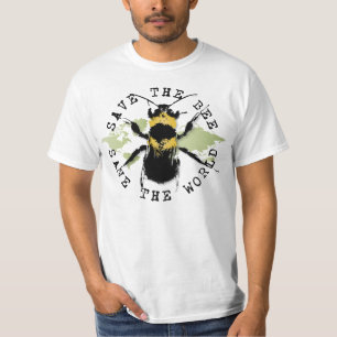 Camiseta La yoga habla: ¡Ahorre la reserva de la abeja… 