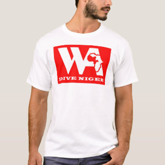 Camiseta La zambullida Niger - frente del logotipo - tela