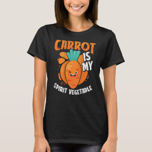 Camiseta La zanahoria es mi vegetal espiritual de impresión