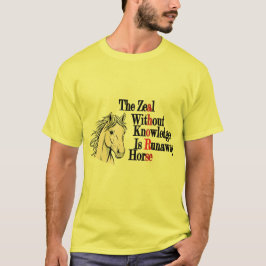 Camiseta La Zeal Sin Conocimiento Es La Sabiduría del Cabal