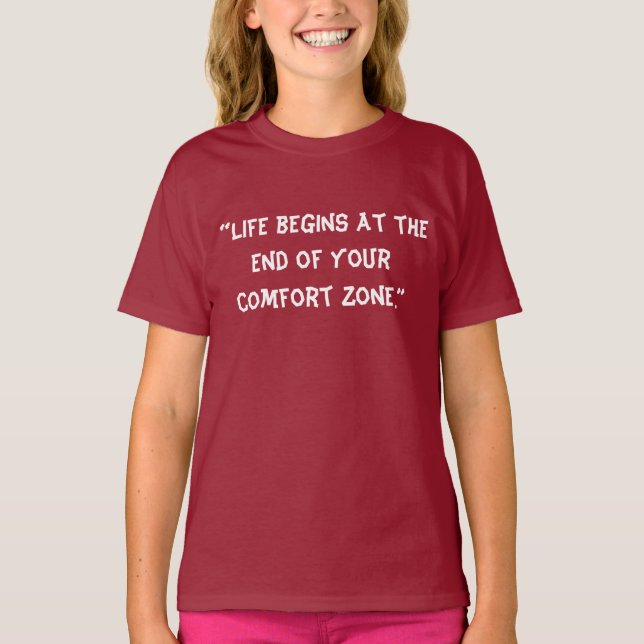 Camiseta la zona de confort (Anverso)