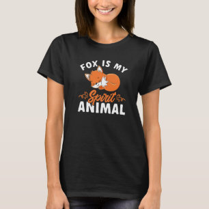 Camiseta La zorra animal de los niños es mi espíritu zorra 