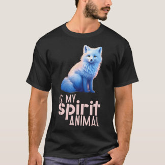Camiseta La zorra ártica acuarela es mi animal espiritual