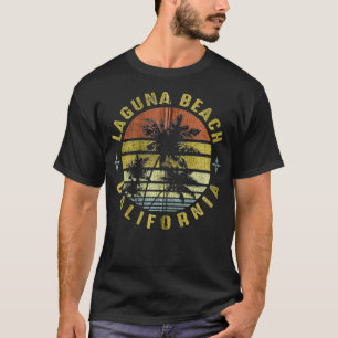 Camiseta Laa Beach California Retro Palm Sunset Beach Desi