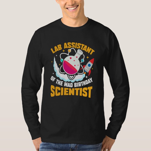 Camiseta Lab Assistant Of The Mad Birthday Scientist (Anverso)