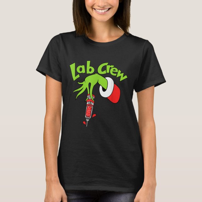 Camiseta Lab Crew Merry Christmas Laboratory Tech Nurse Xma (Anverso)