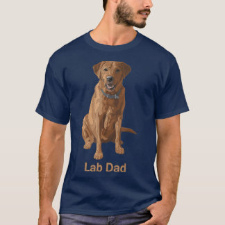 Camiseta Lab Dad Fox Red Labrador Recuperador de Perros