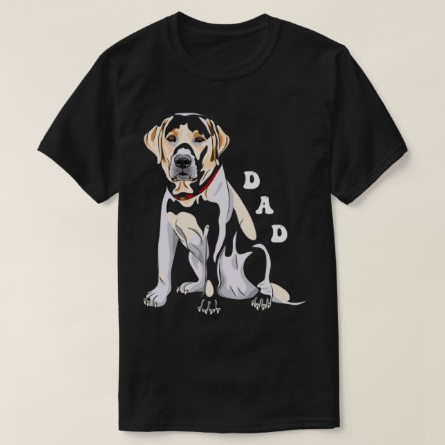 Camiseta Lab Dad Fox Yellow Labrador Retriever (Diseño del anverso)