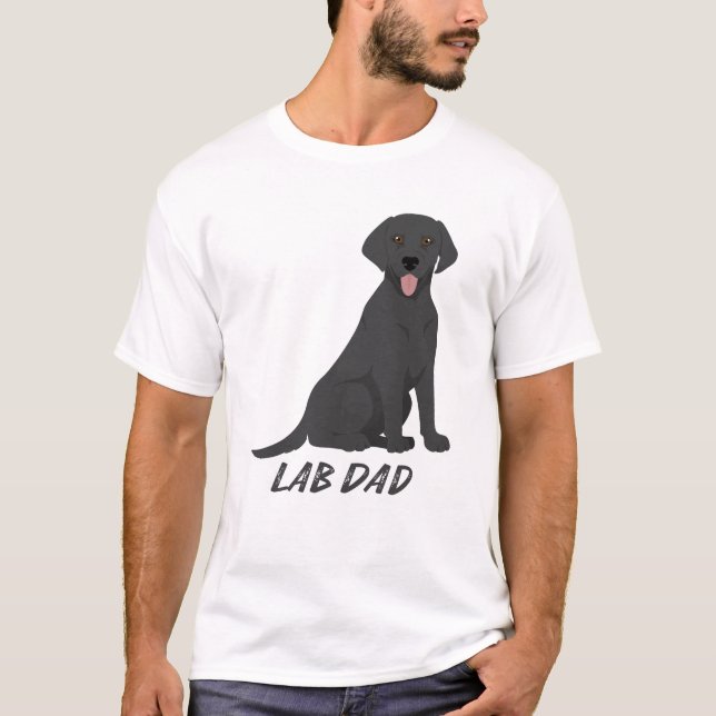 Camiseta Lab Dad - Orgulloso dueño de perro recuperador de  (Anverso)