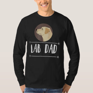 Camiseta ¡Lab Dad! Perro recuperador de labrador amarillo