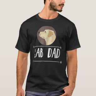 Camiseta ¡Lab Dad! Perro recuperador de labrador amarillo T