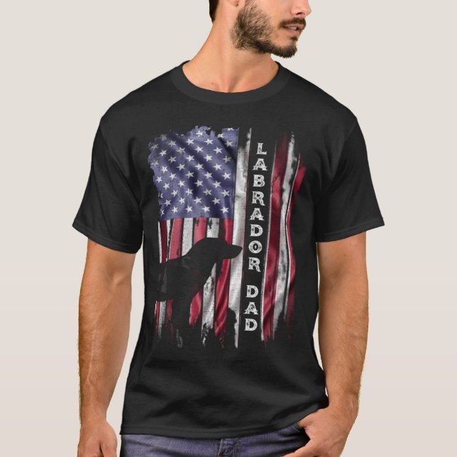 Camiseta Lab Dad Silhouet (Anverso)