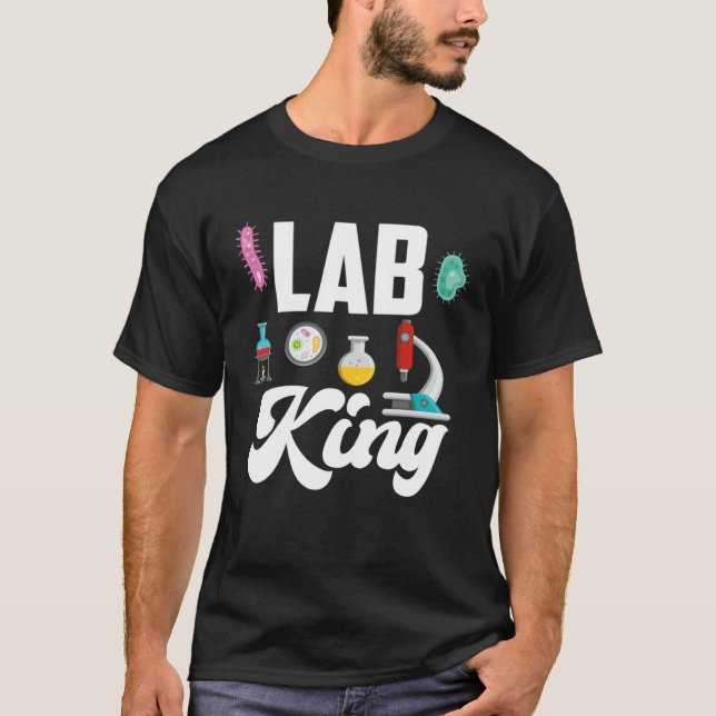Camiseta Lab King Male Microbiologist (Anverso)