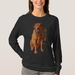 Camiseta Lab Mom Fox Red Labrador Recuperador Perro