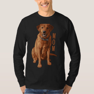 Camiseta Lab Mom Fox Red Labrador Recuperador Perro