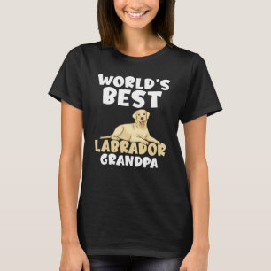 Camiseta Lab Retriever Worlds mejor Labrador Abuelo