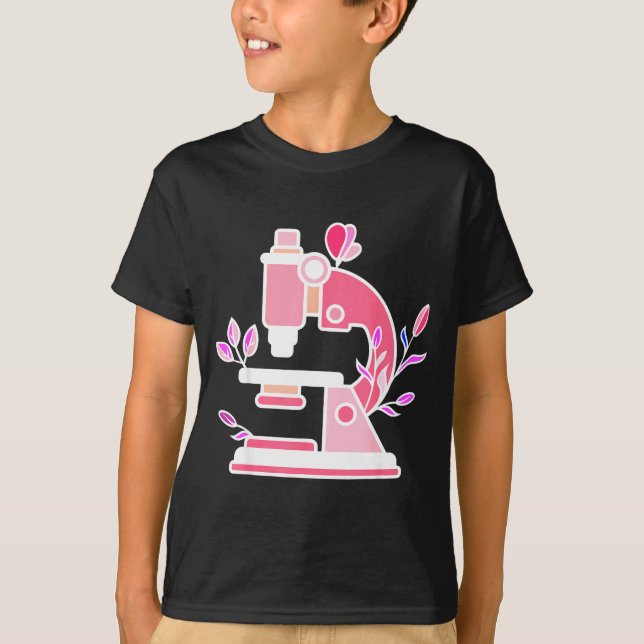 Camiseta Lab Science Floral Microscope Biologist Science Va (Anverso)