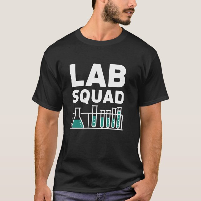 Camiseta Lab Squad, Técnico de Laboratorio Médico Squad Lab (Anverso)